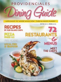 Magazine Cover 2016 Providenciales Dining Guide