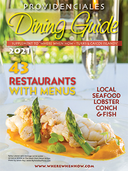 Magazine Cover 2021 Providenciales Dining Guide