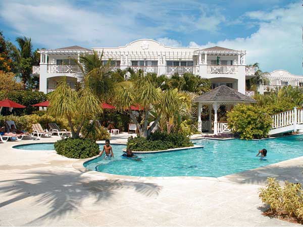 A photograph of the Royal West Indies Resort, Grace Bay Beach, Providenciales (Provo), Turks and Caicos Islands, British West Indies