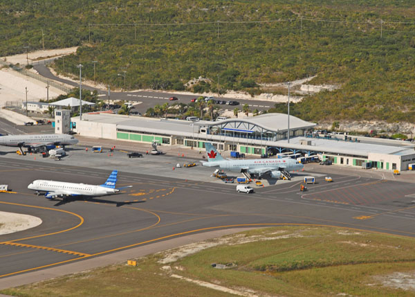 A photograph of Providenciales International Airport PLS the Turks and Caicos Islands