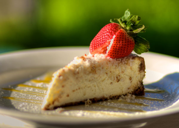 A photograph of Key Lime Pie at Bay Bistro on Grace Bay Beach, Providenciales (Provo), Turks and Caicos Islands.