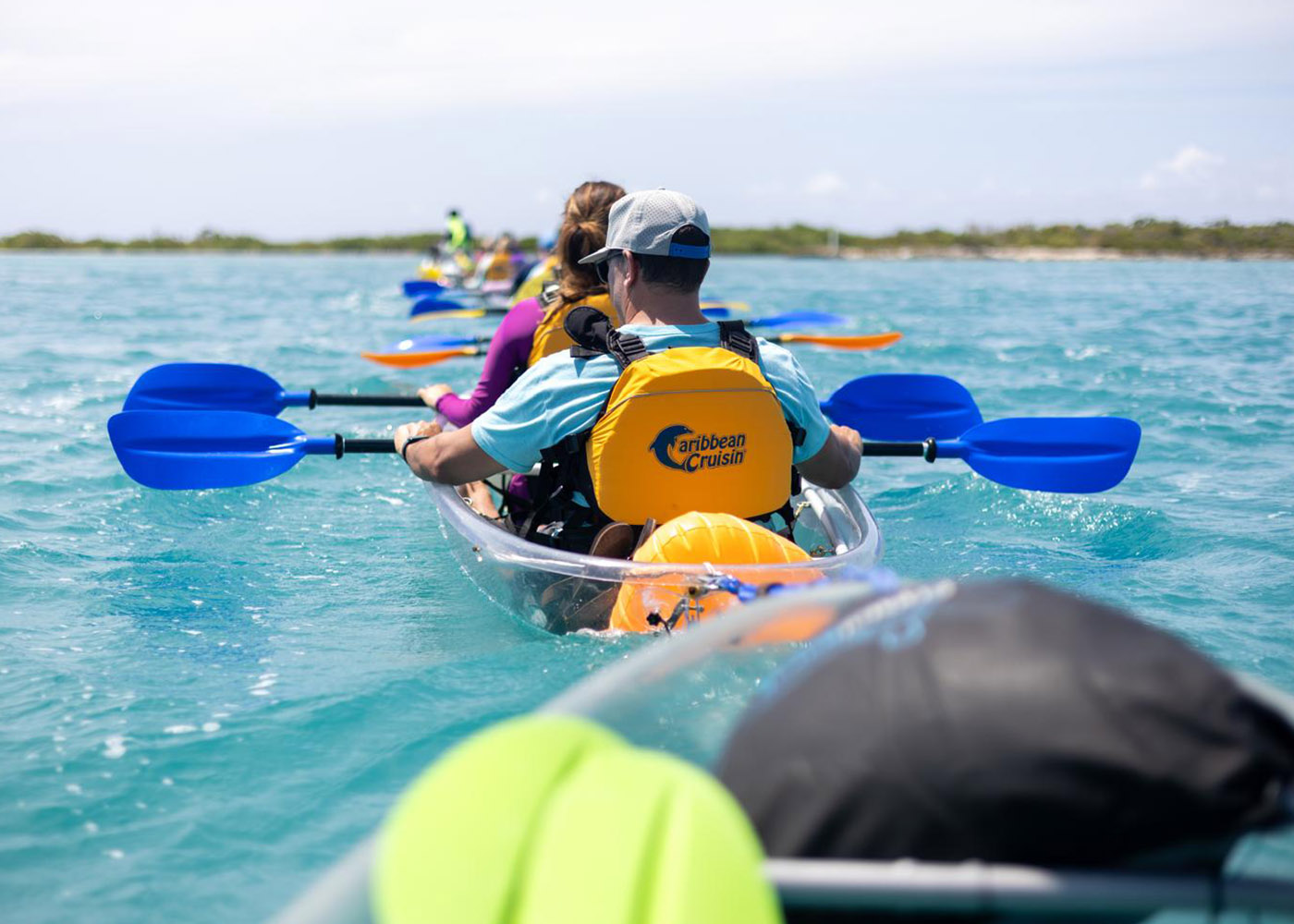 A photograph of the Caribbean Cruisin’ Clear Tayak Tour around Providenciales
